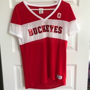 Ohio State Buckeyes mesh VS Pink jersey